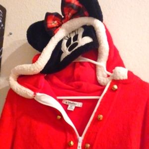 Disney parks Christmas sweater Minnie mouse hooded